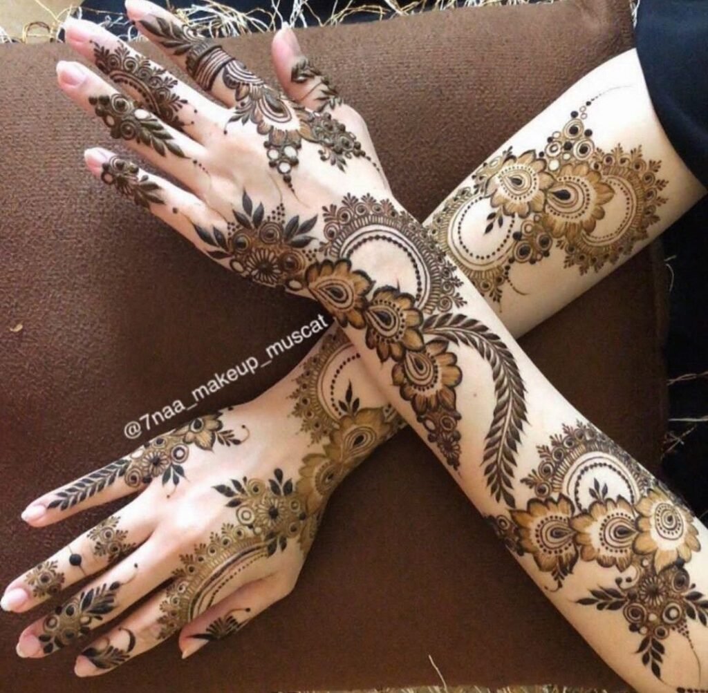 bangle-ceremony-mehndi-design-simple