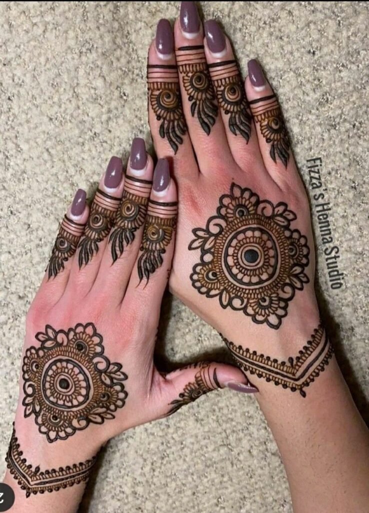 dulhan-patch-mehndi-design