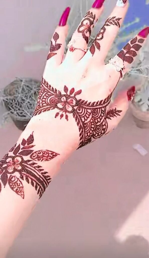 indian mehndi designs photo