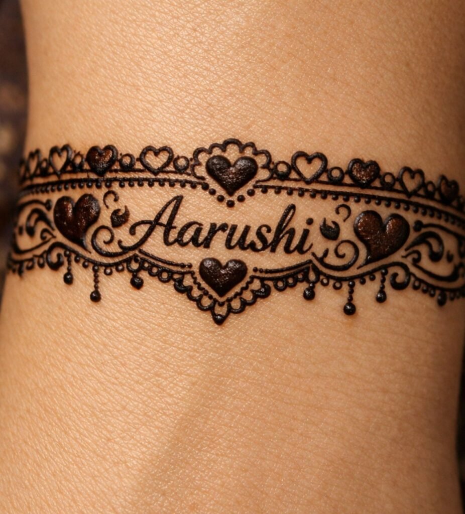 Bracelet Style Wrist Name Designs