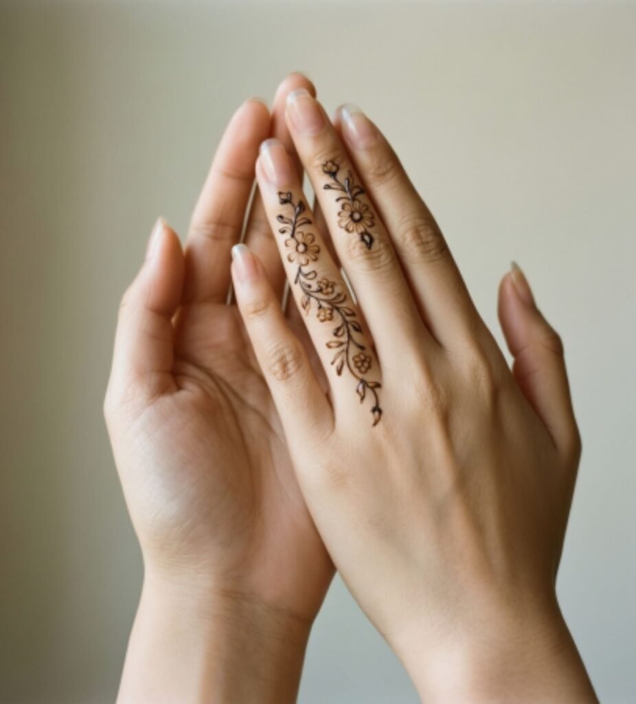 Minimalist Floral Patterns Fingers