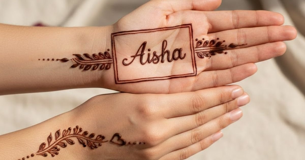 Simple Mehndi Design with Name Easy & Elegant Henna Ideas for All Occasions