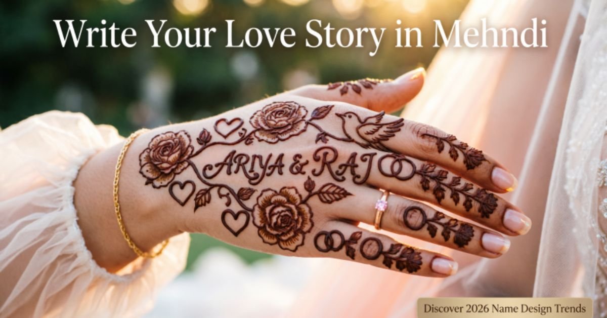 Write Your Love Story in Mehndi The Most Beautiful Henna Design with Name Ideas for 2026