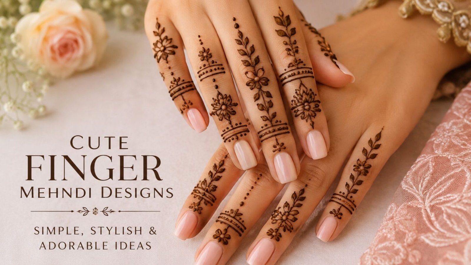Cute Finger Mehndi Designs