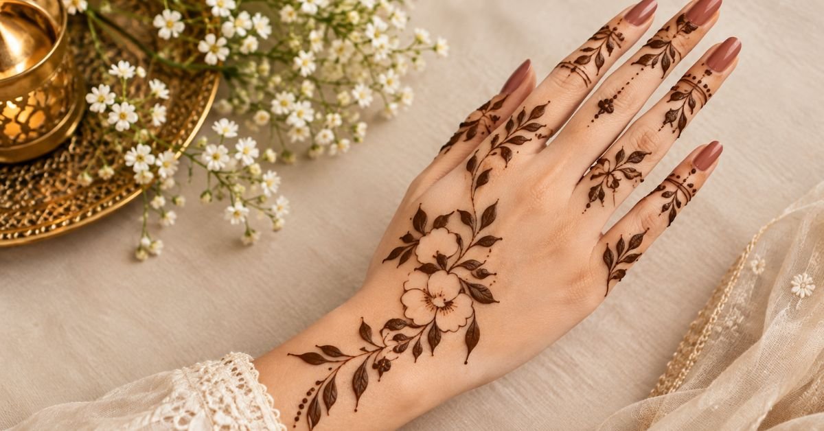 Negative Space Mehndi Designs