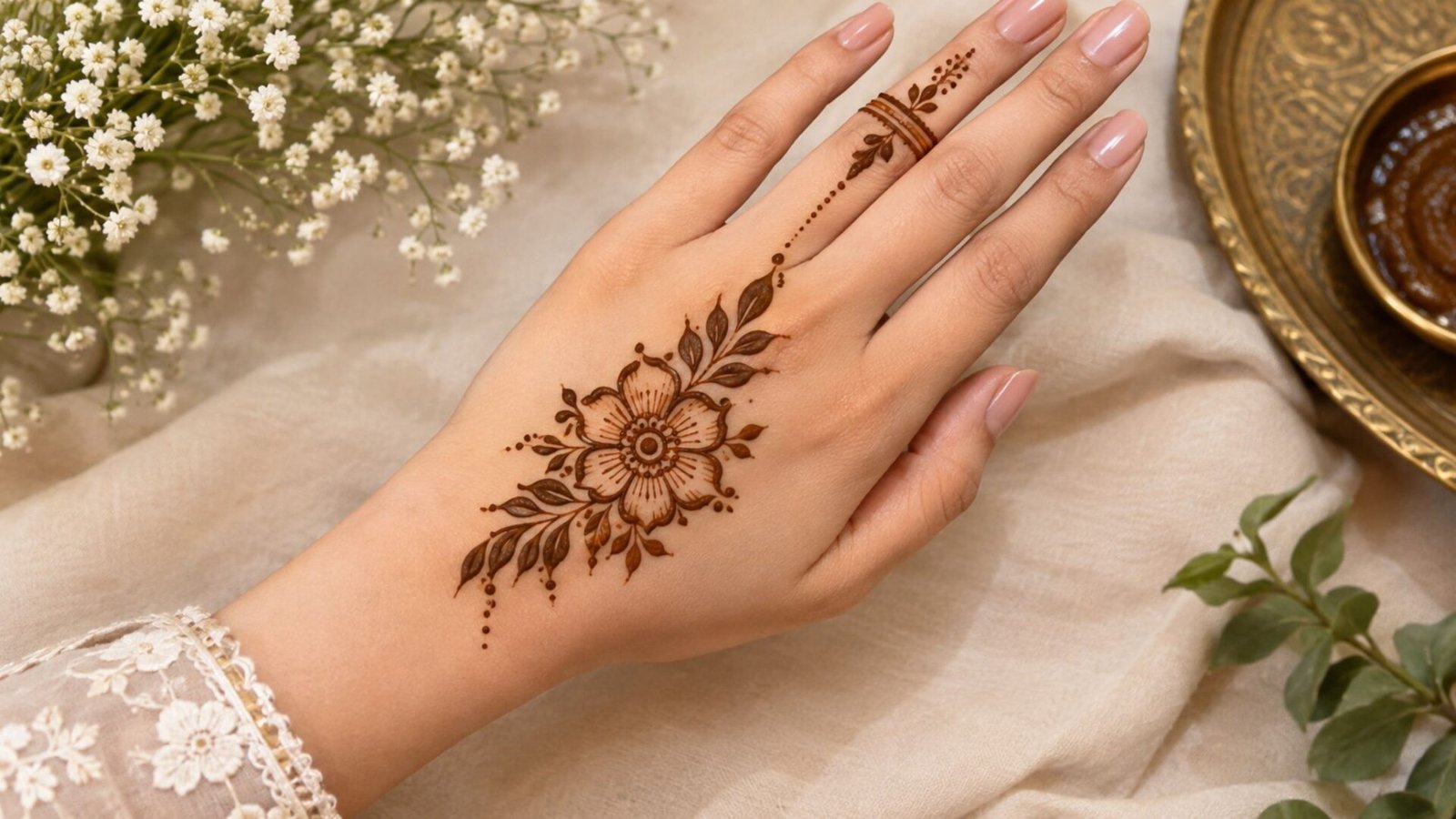Single Motif Mehndi Designs